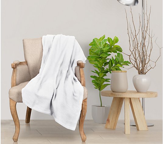 Superior Ultra-Plush All-Season Chevron CottonTwin Blanket