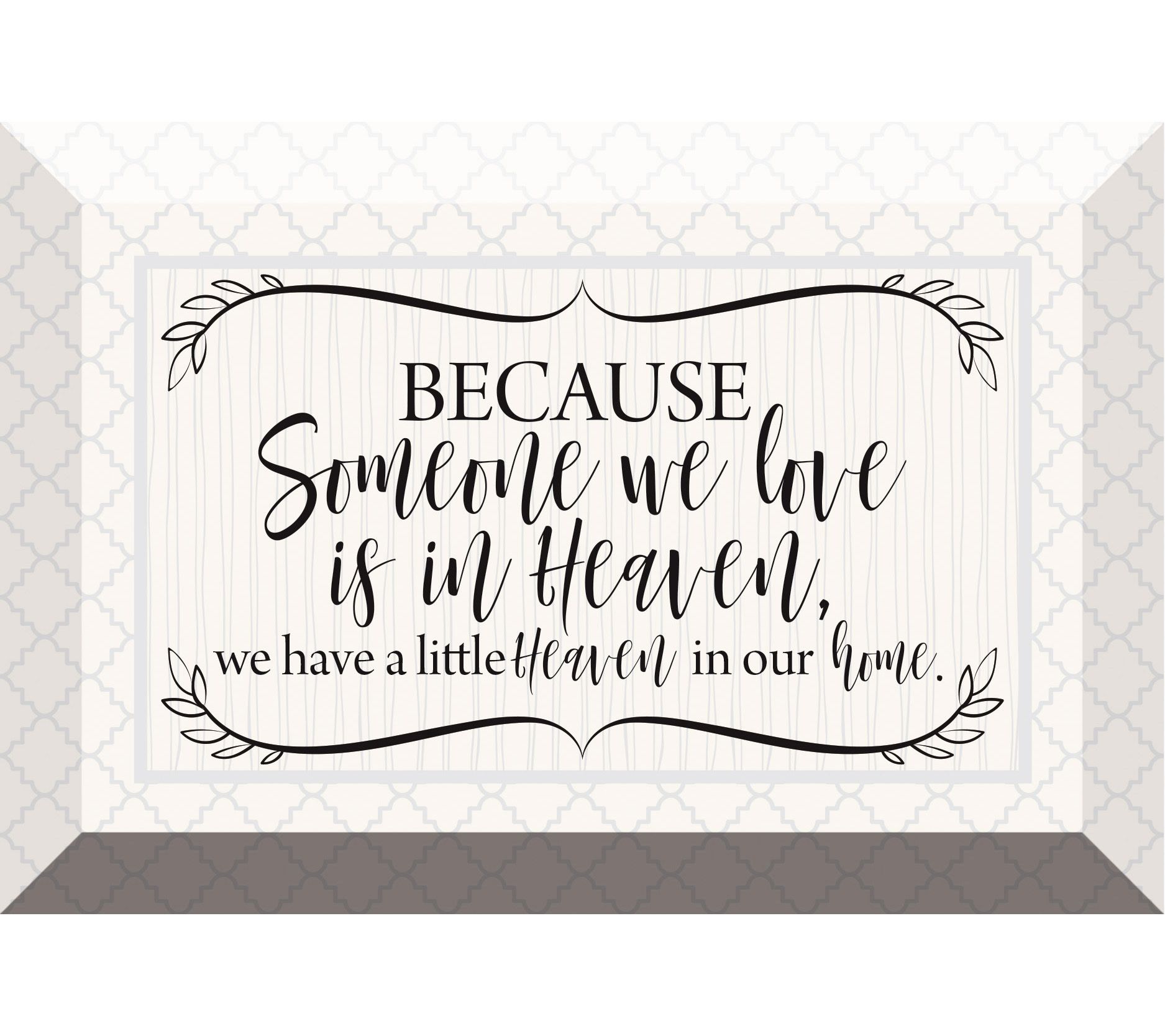 Dexsa Because Someone We Love 6" x 4" Glass Plaque with Easel