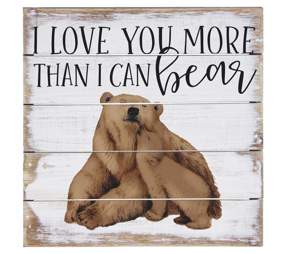 Love You More Bear Pallet Petite By Sincere Surroundings