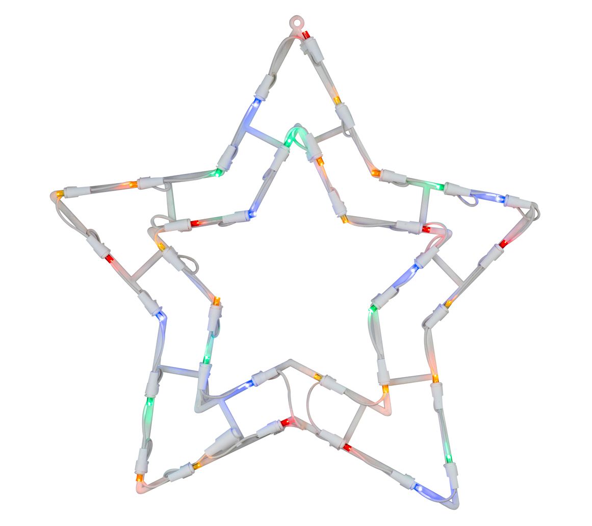 Vickerman 15" Star Wire Silhouette with 35 LED Lights