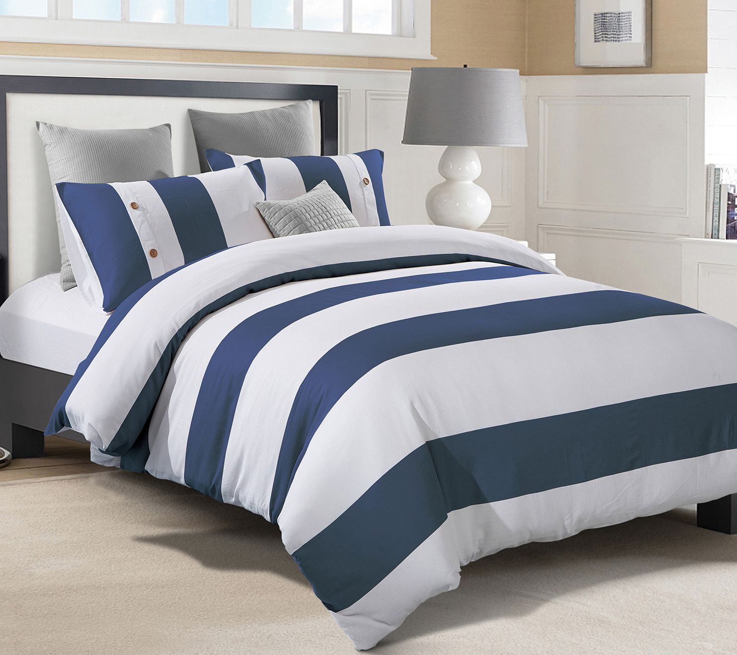 Superior Addison 300-Thread Count Duvet Cover,King/Cal King
