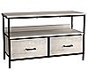 Sorbus TV Stand Dresser with 2 Faux-Wood Drawer s