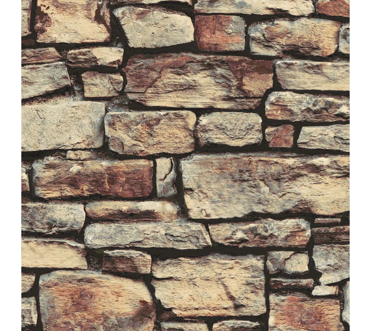 Arthouse Cornish Faux-Stone Peel-and-Stick Wallpaper