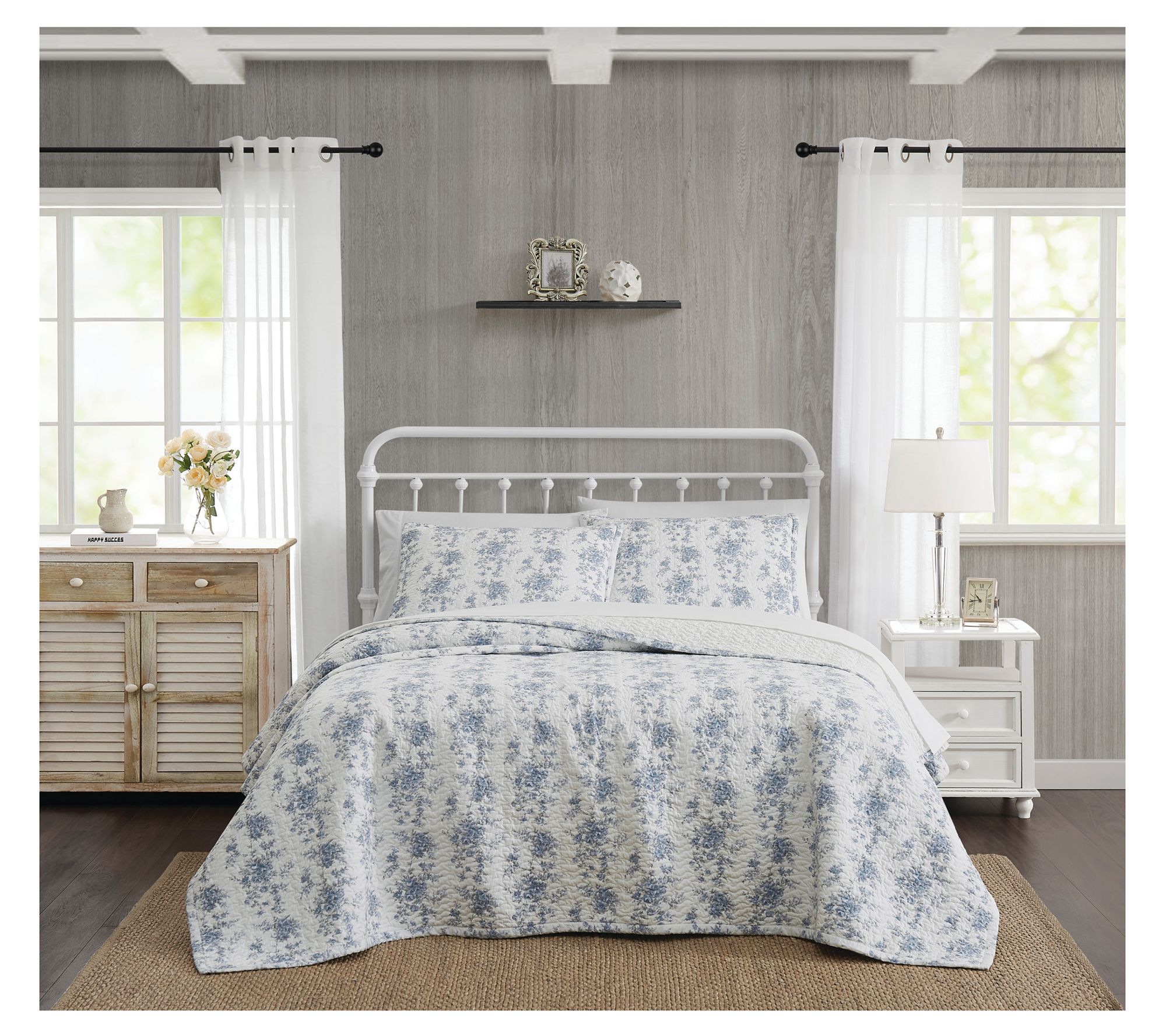 C&f Home Ruffled King Bedspread Natural : Target