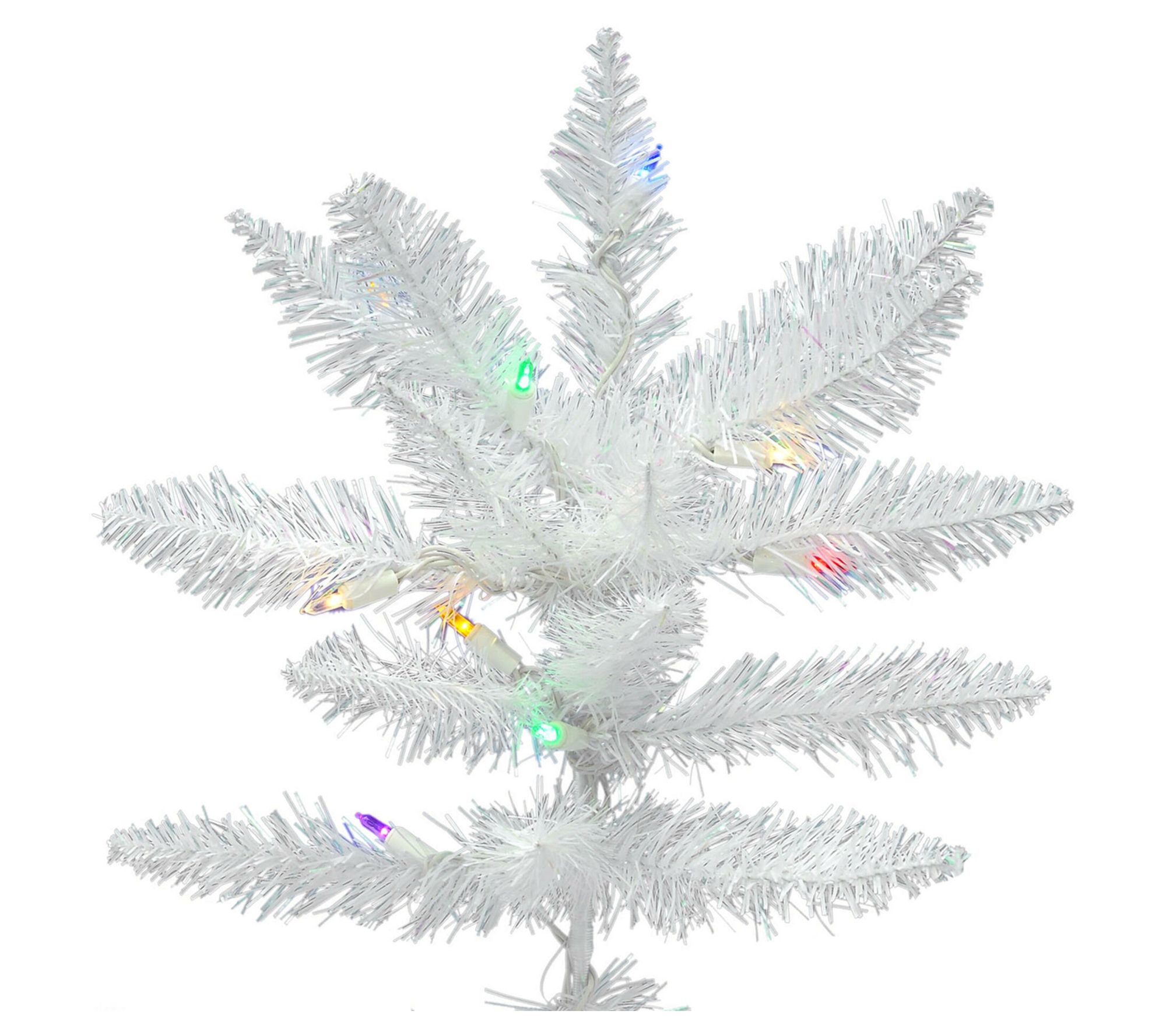 Vickerman 7.5' Sparkle White Spruce Christmas Tree Multi