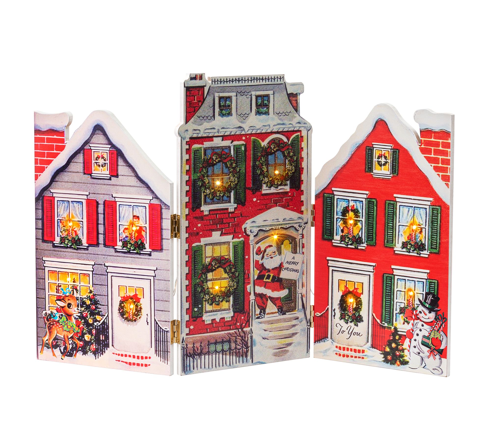 Mr. Christmas 15" Illuminated Folding Scene - Village