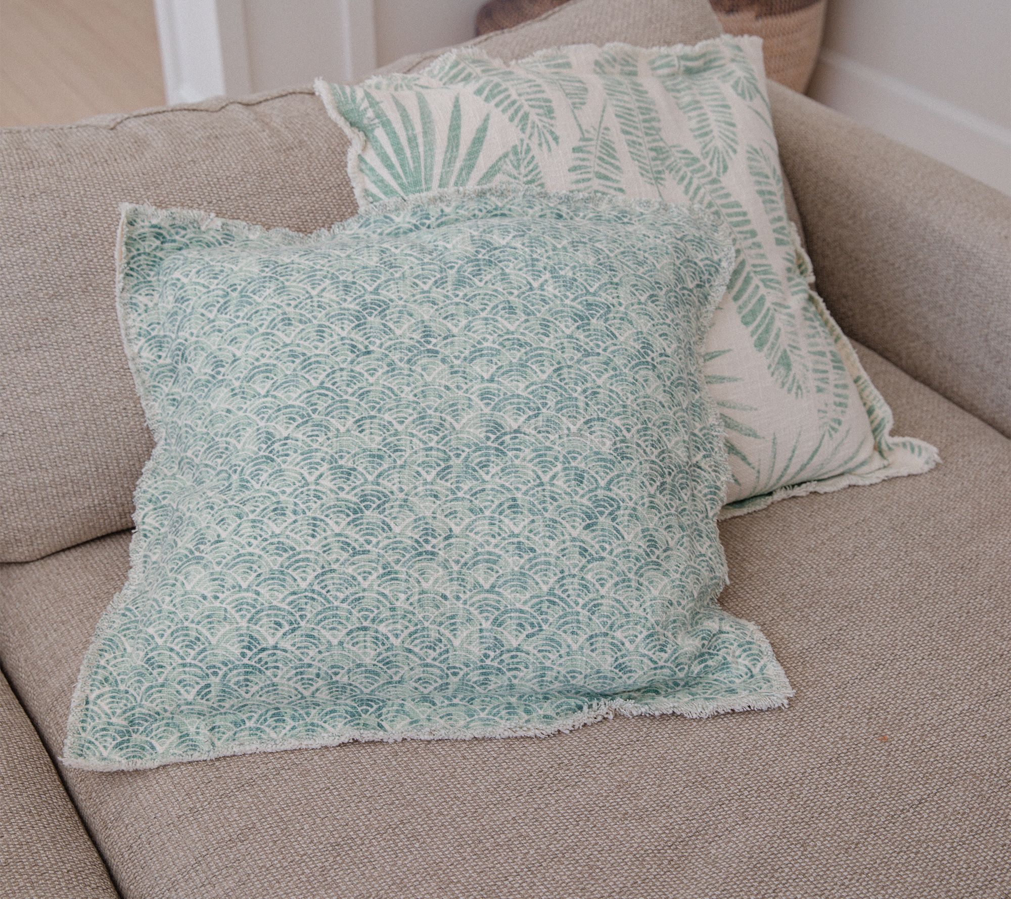 Set of (2) 20" Coastal Printed Pillows by Lauren McBride