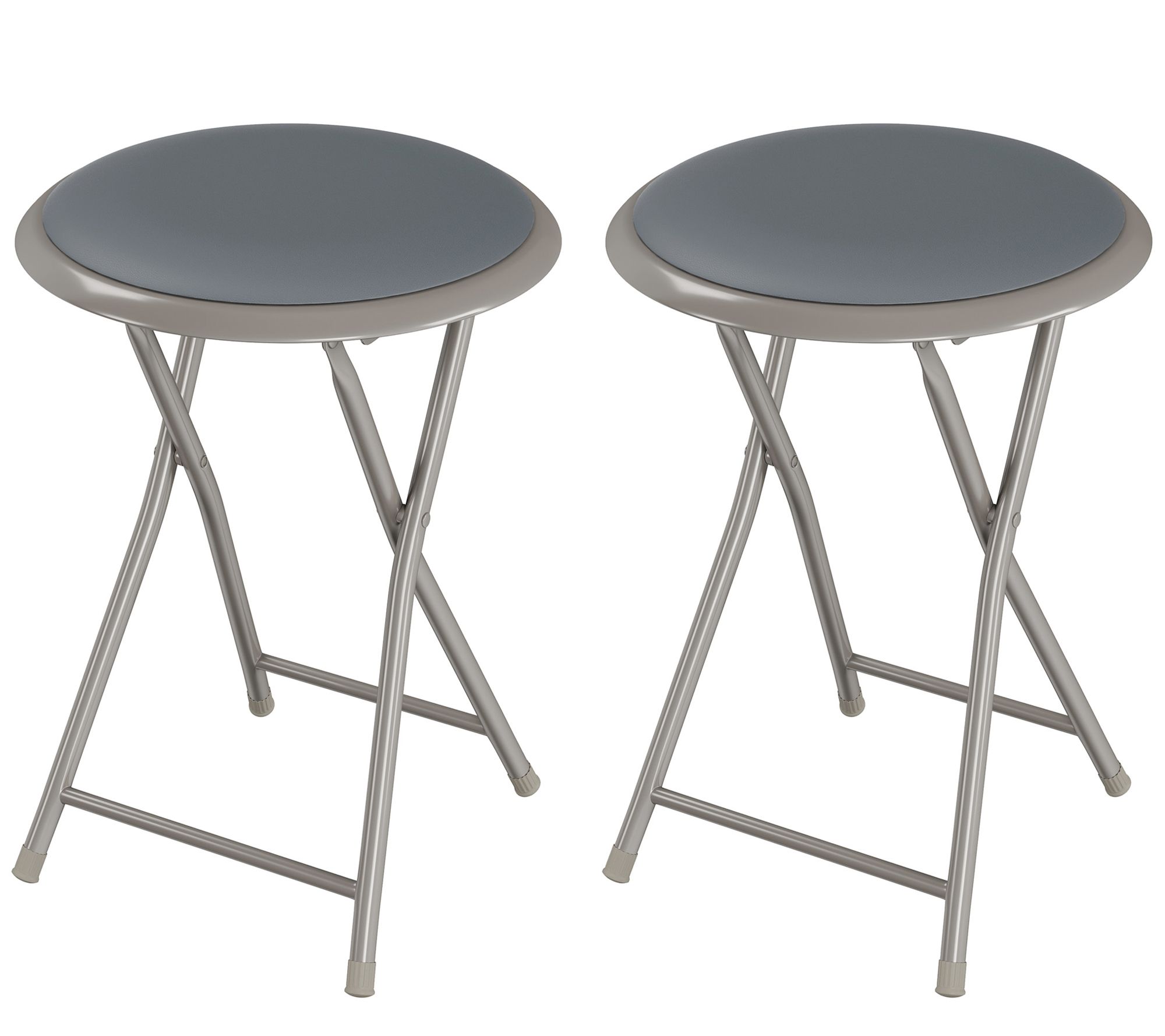 Trademark Home 2 Folding Bar Stools Heavy-Duty18" Stool
