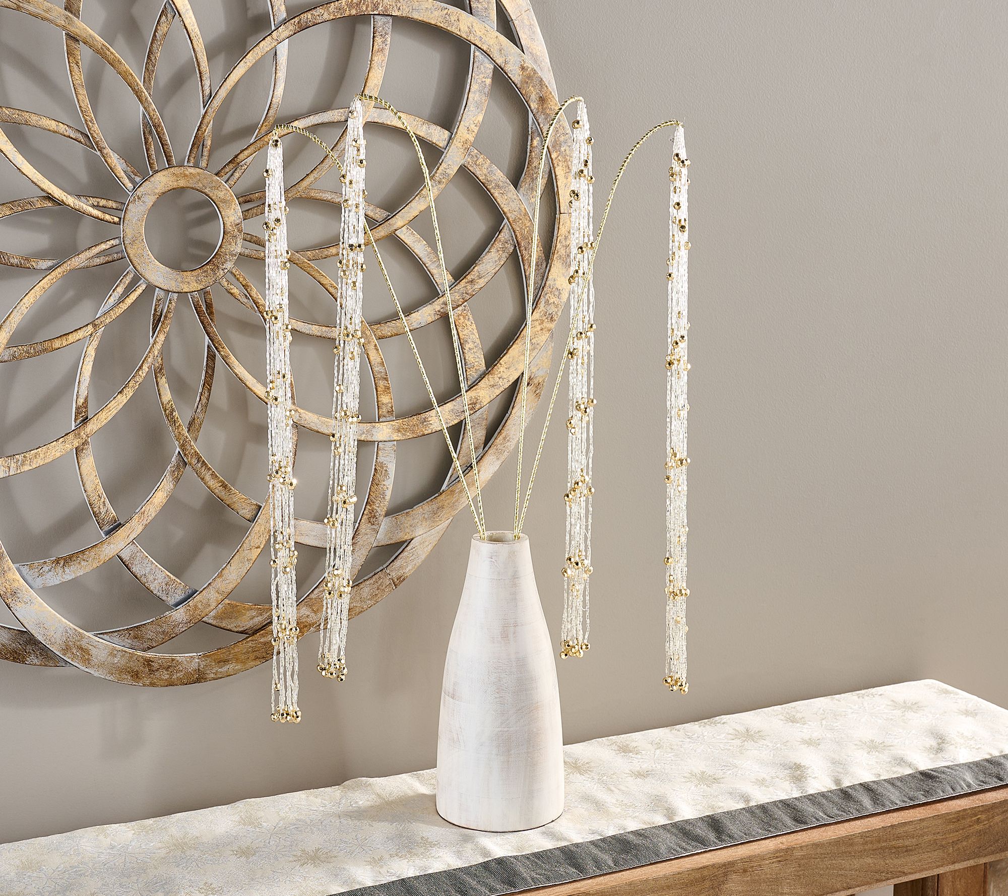 Martha Stewart Set of 4 20" Waterfall Crystal Picks