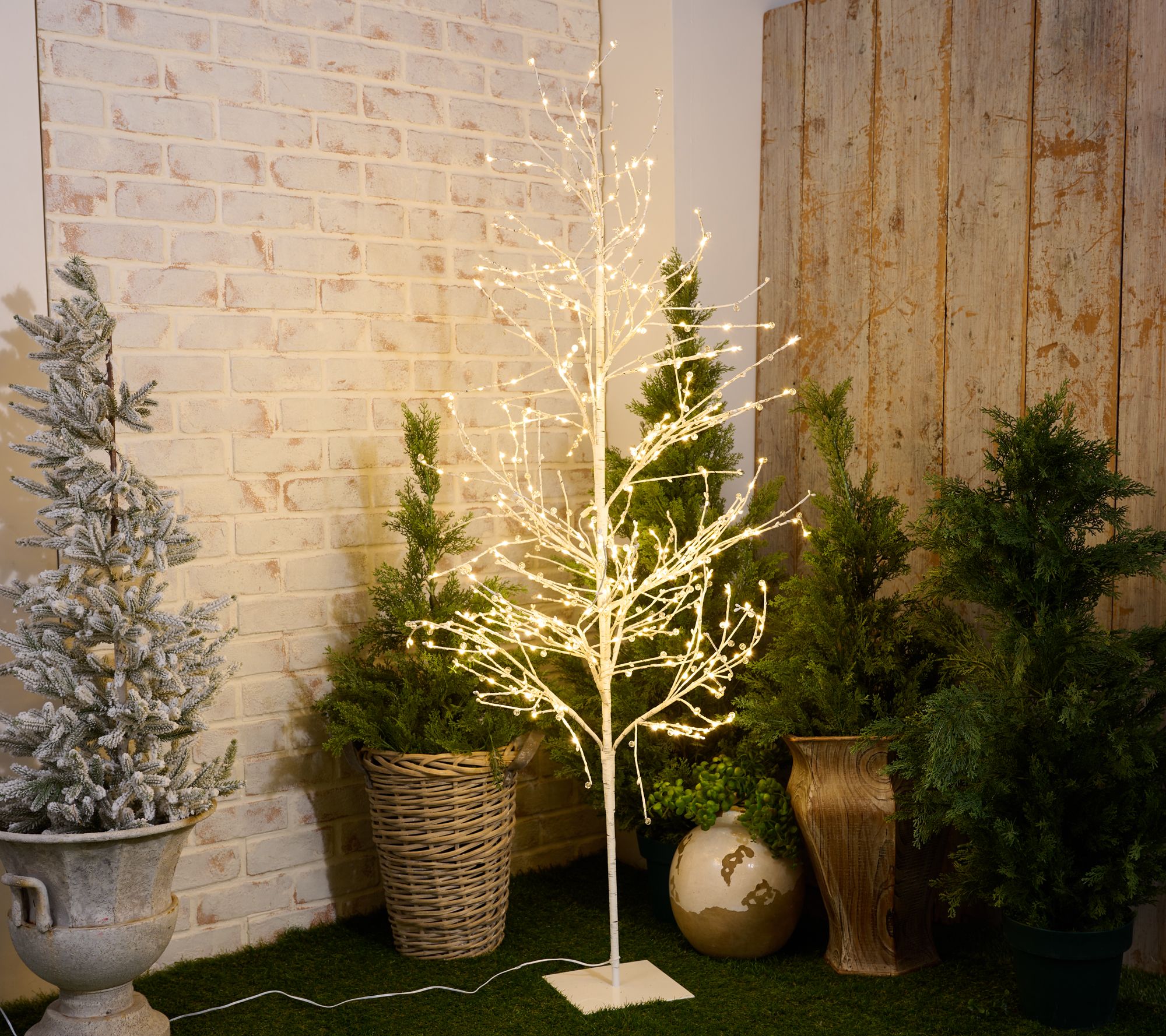 Bethlehem Lights 5' Illuminated Crystal Birch Tree