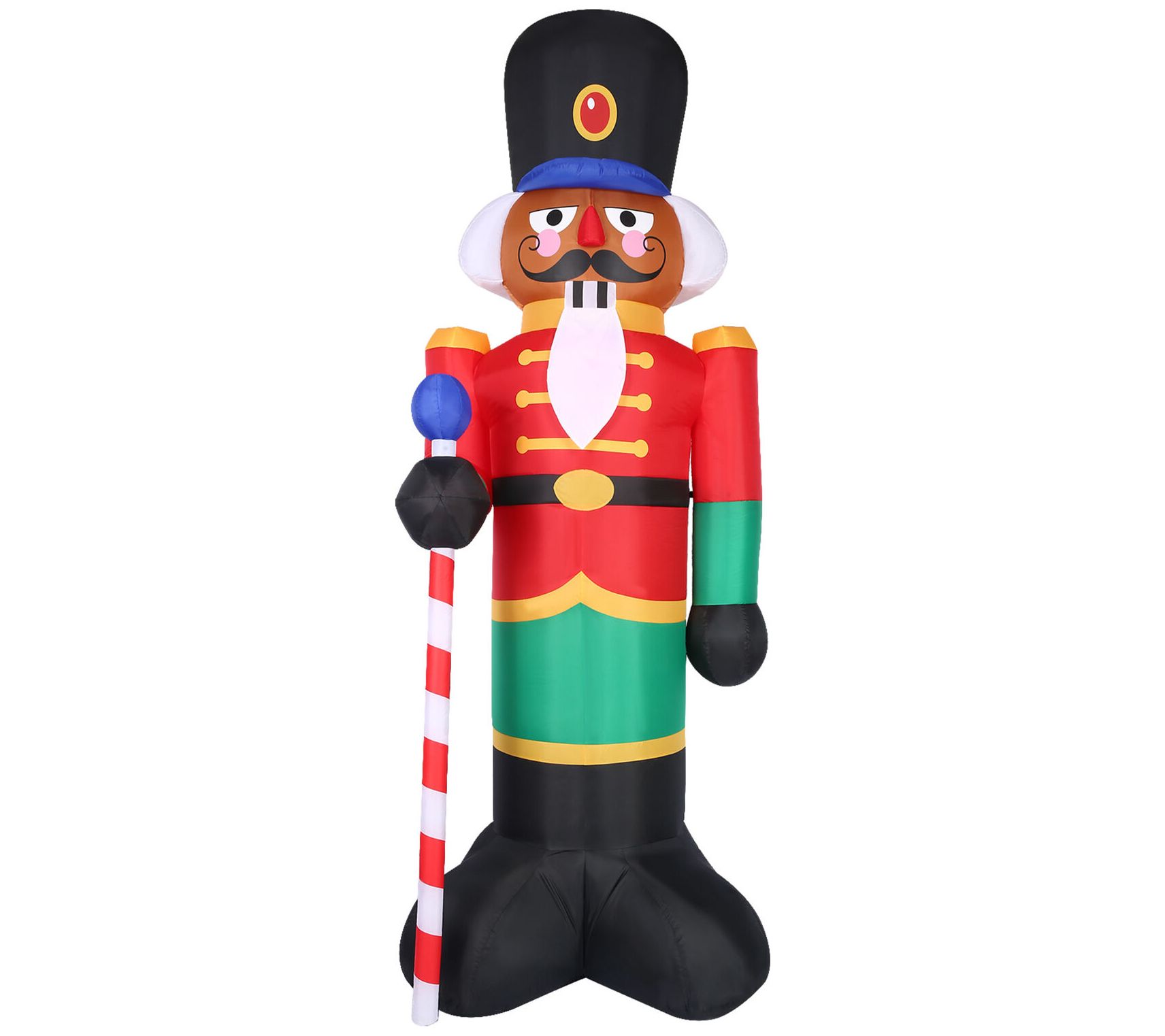 Fraser Hill Farm 10-Ft. Tall Prelit African American Nutcracke