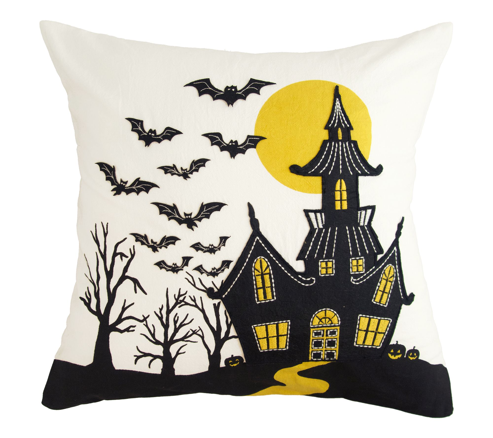 Haunted House Pillow by Valerie