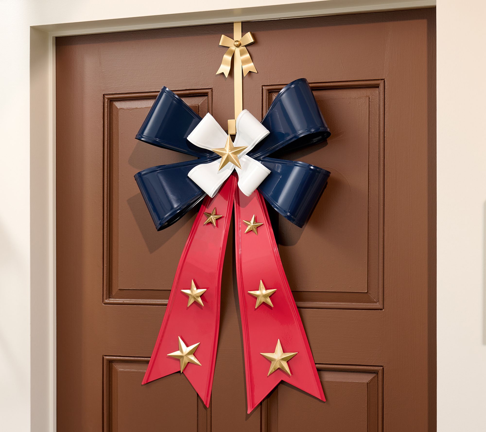 Home Reflections Americana 26" Oversized Metal Bow