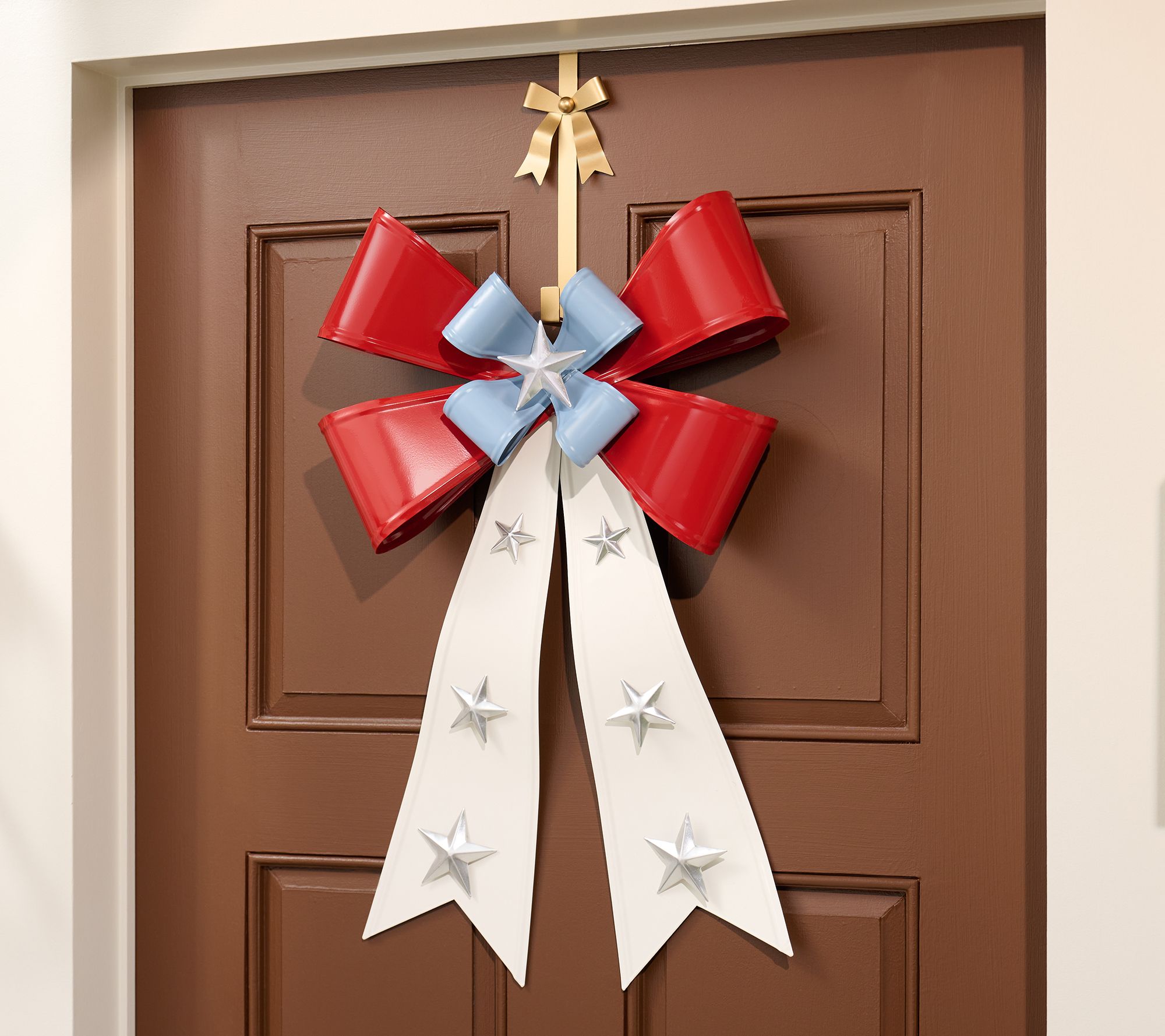 Home Reflections Americana 26" Oversized Metal Bow