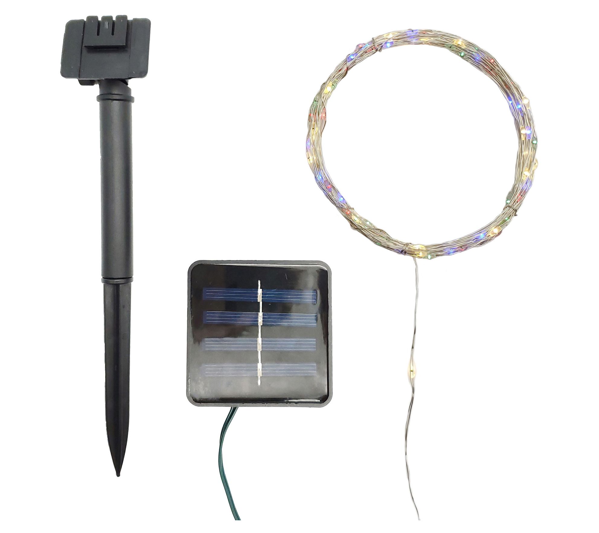 LumaBase Solar Powered LED Fairy String Lights-Multicolor