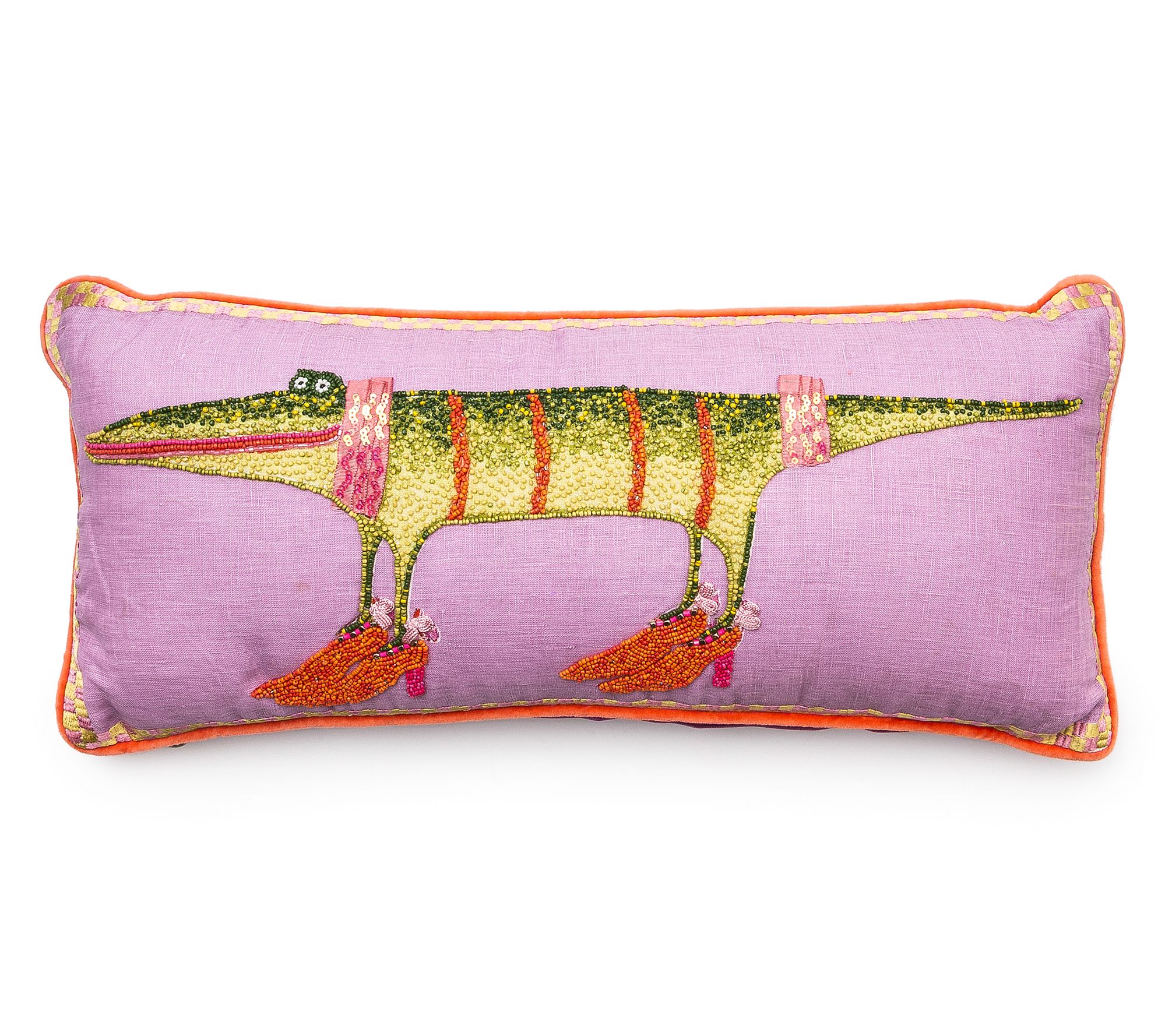 MacKenzie-Childs Gloria Alligator Lumbar Pillow