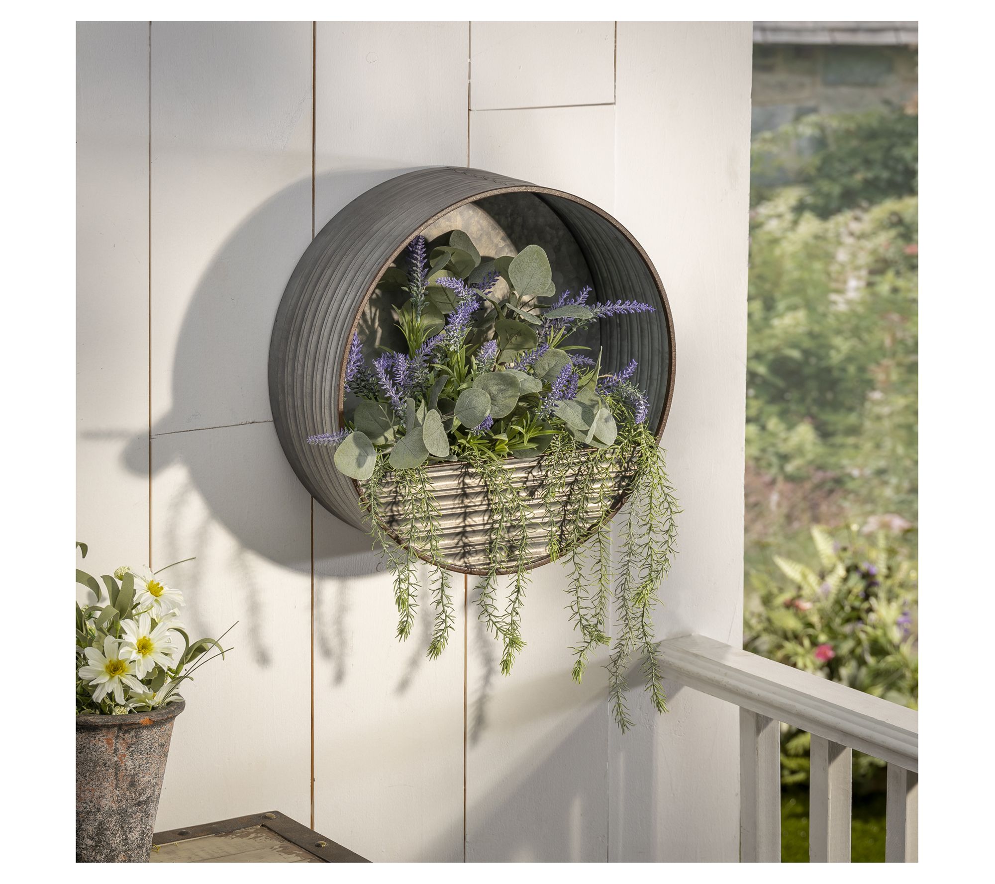 15.7 In Round Hanging Wall Planters by Gerson International