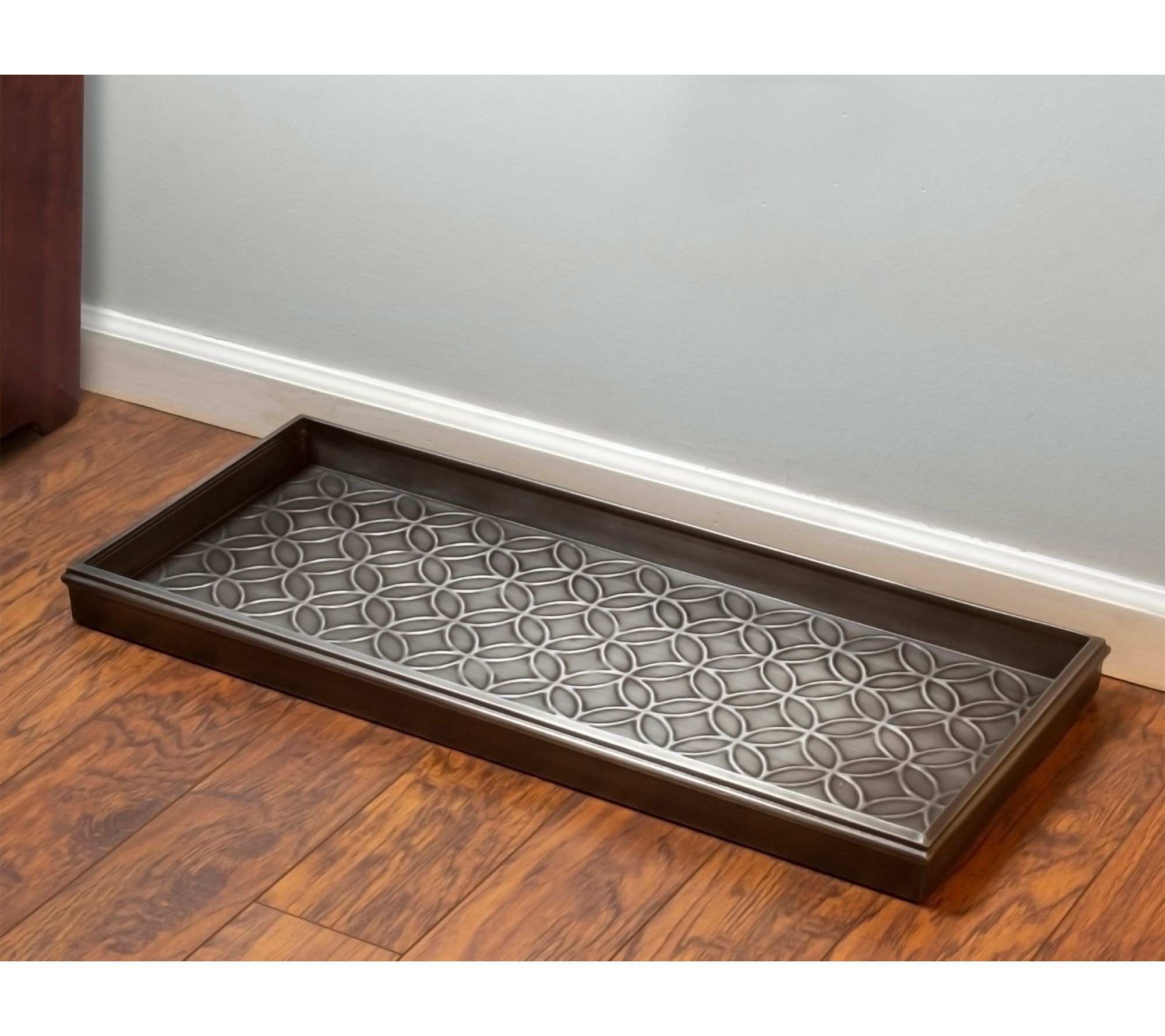 Double Circles Boot Tray - Dark Zinc by Good Directions