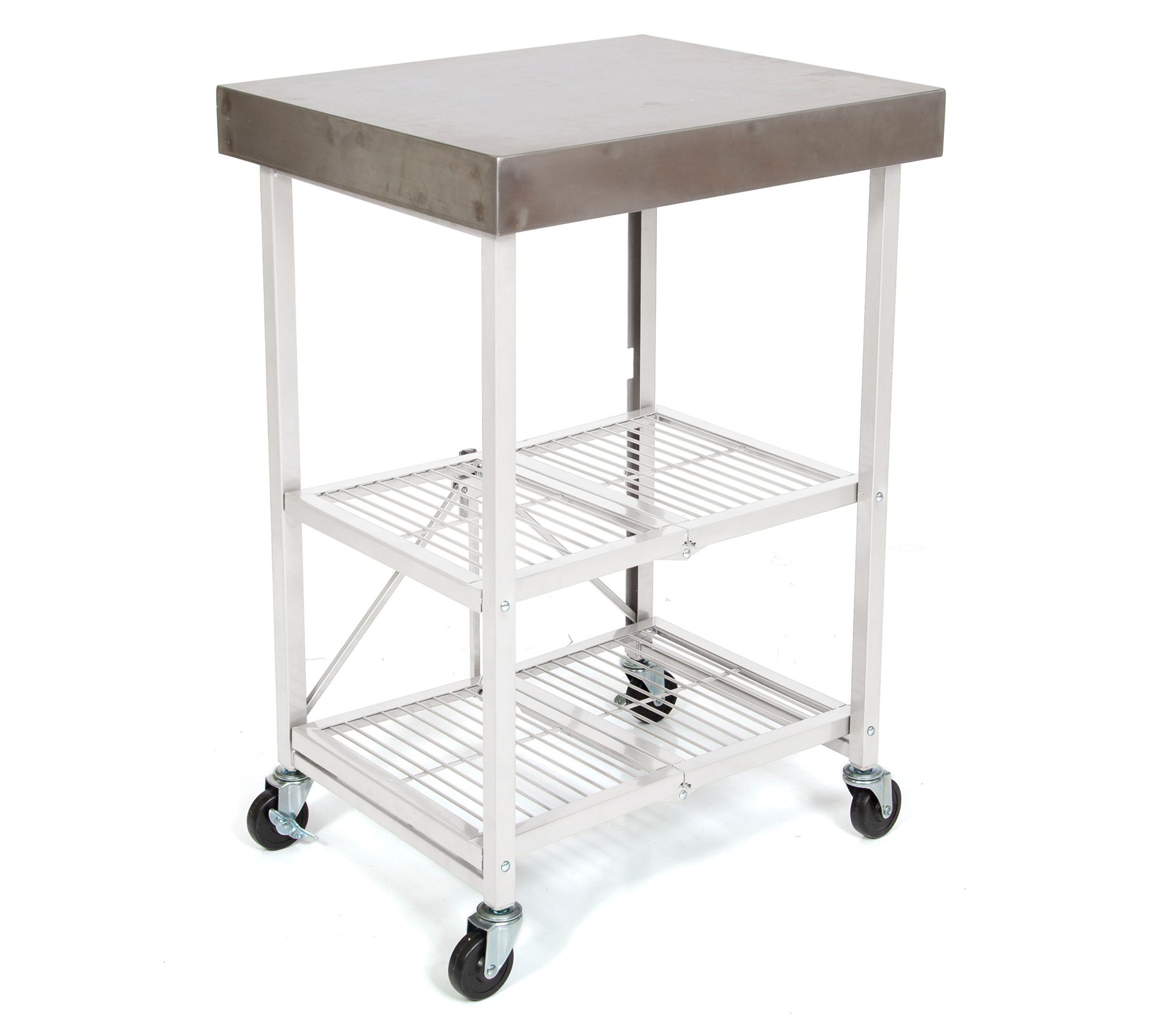 Origami Kitchen Cart with Stainless Steel Top