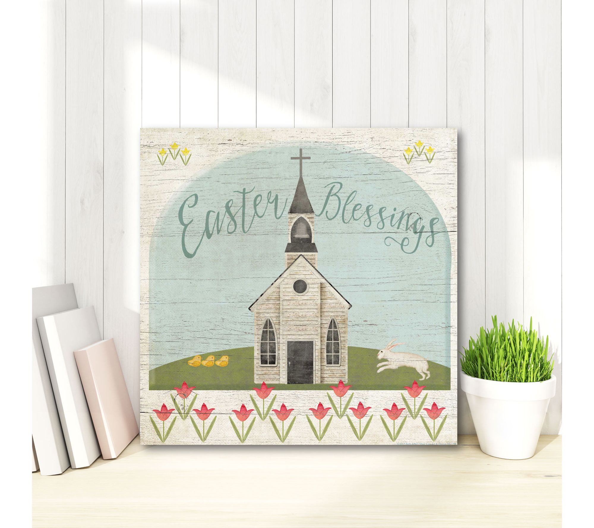 Courtside Market Easter Blessings 16x16 CanvasWall Art