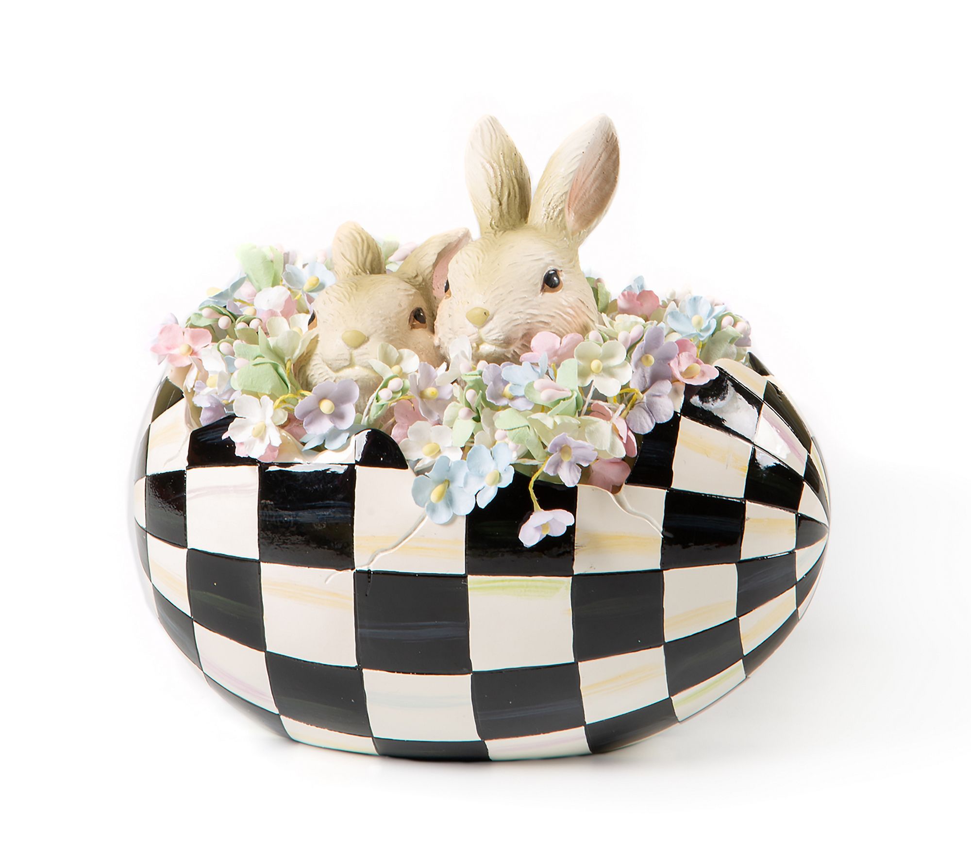 "As Is" MacKenzie Childs Cameo Peekaboo Egg