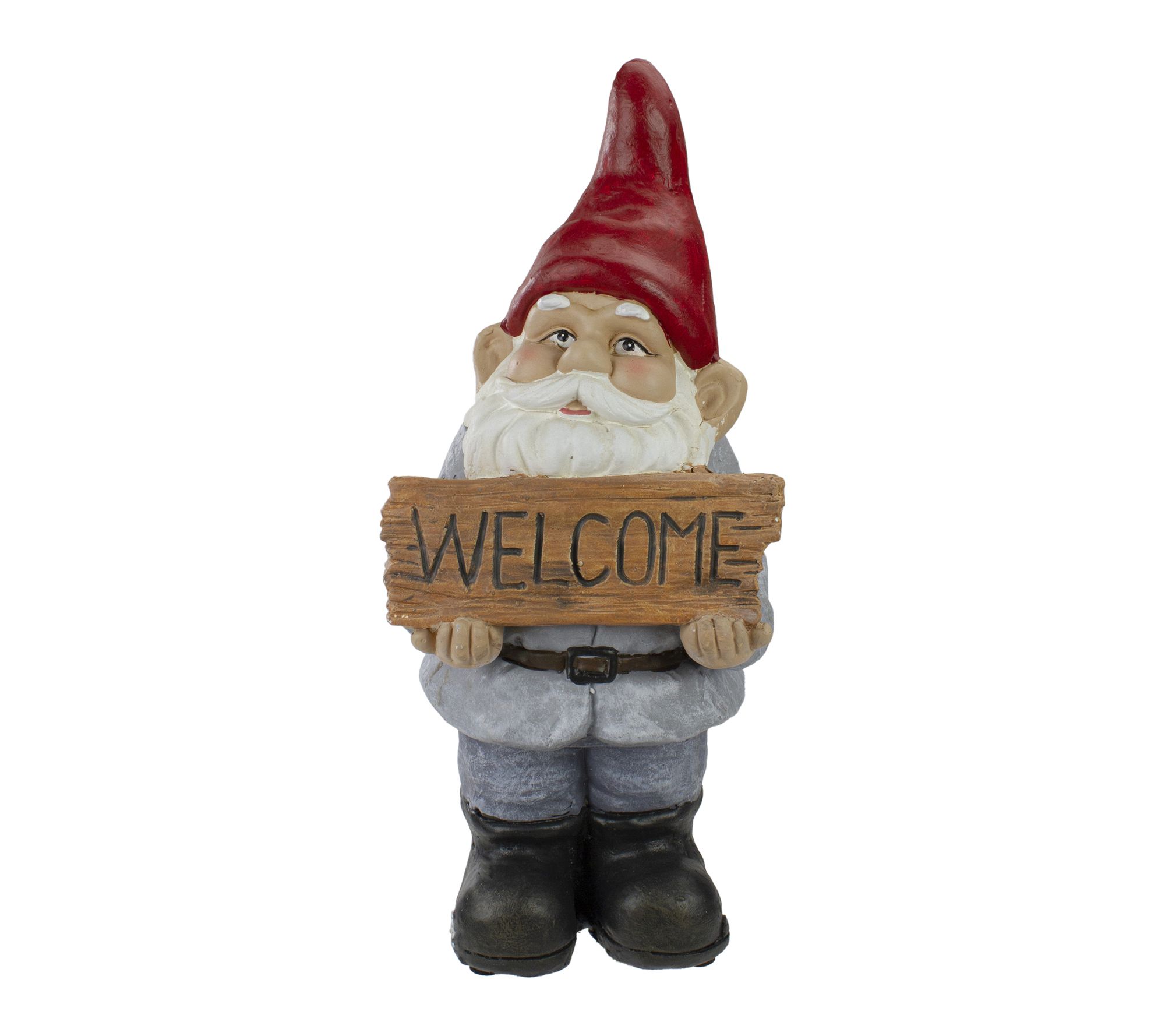 Northlight 17" Gnome with Welcome Sign Outdoor Garden Statue
