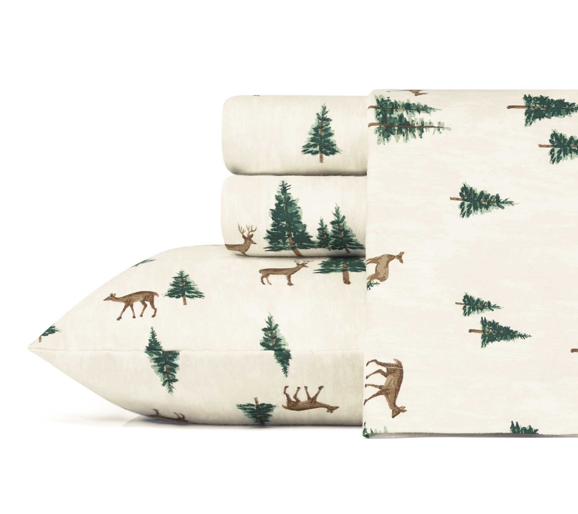 Eddie Bauer Deer Hollow Beige Cotton King SheetSet