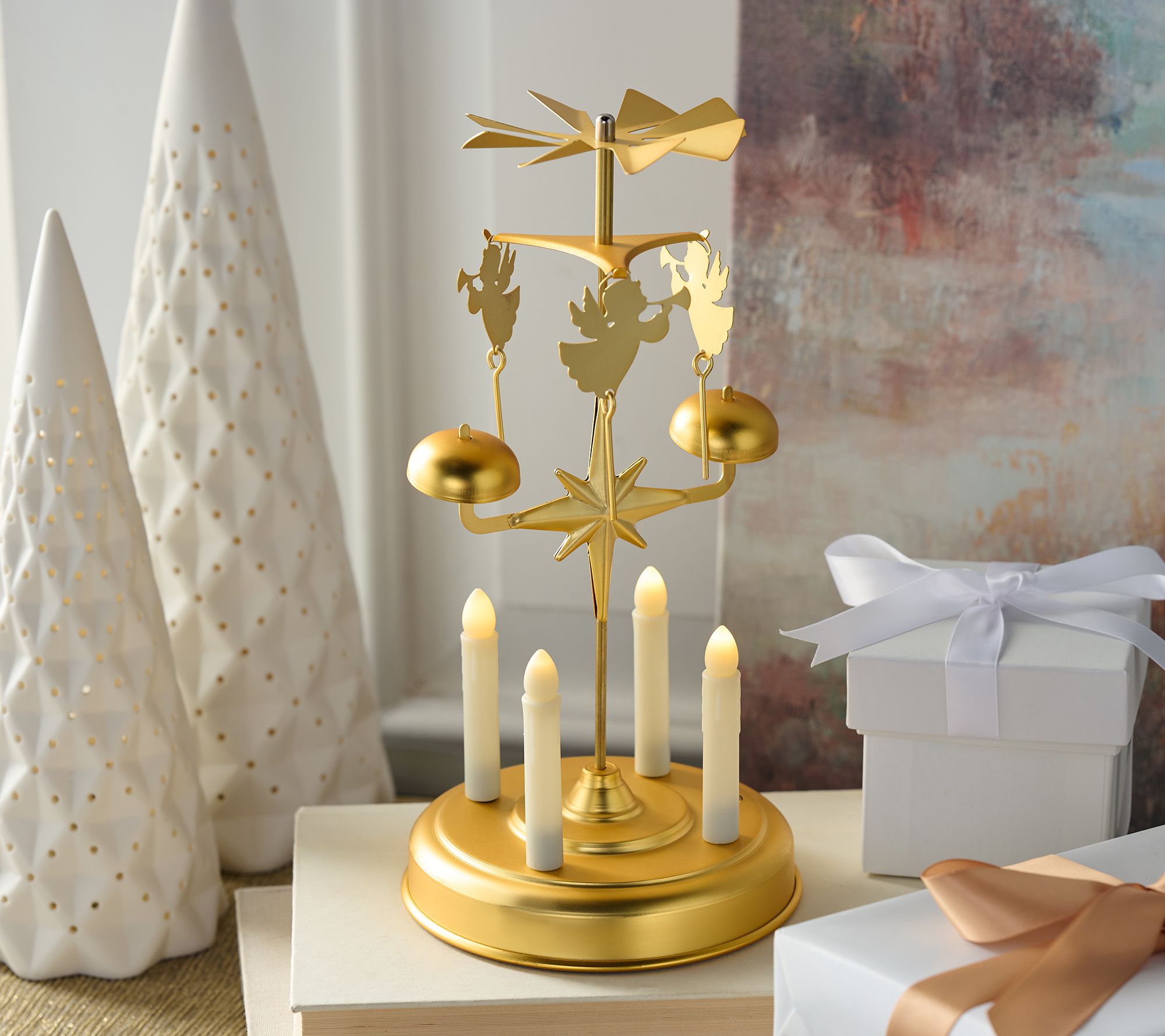 "As Is" Illuminated Angel Chimes by Valerie