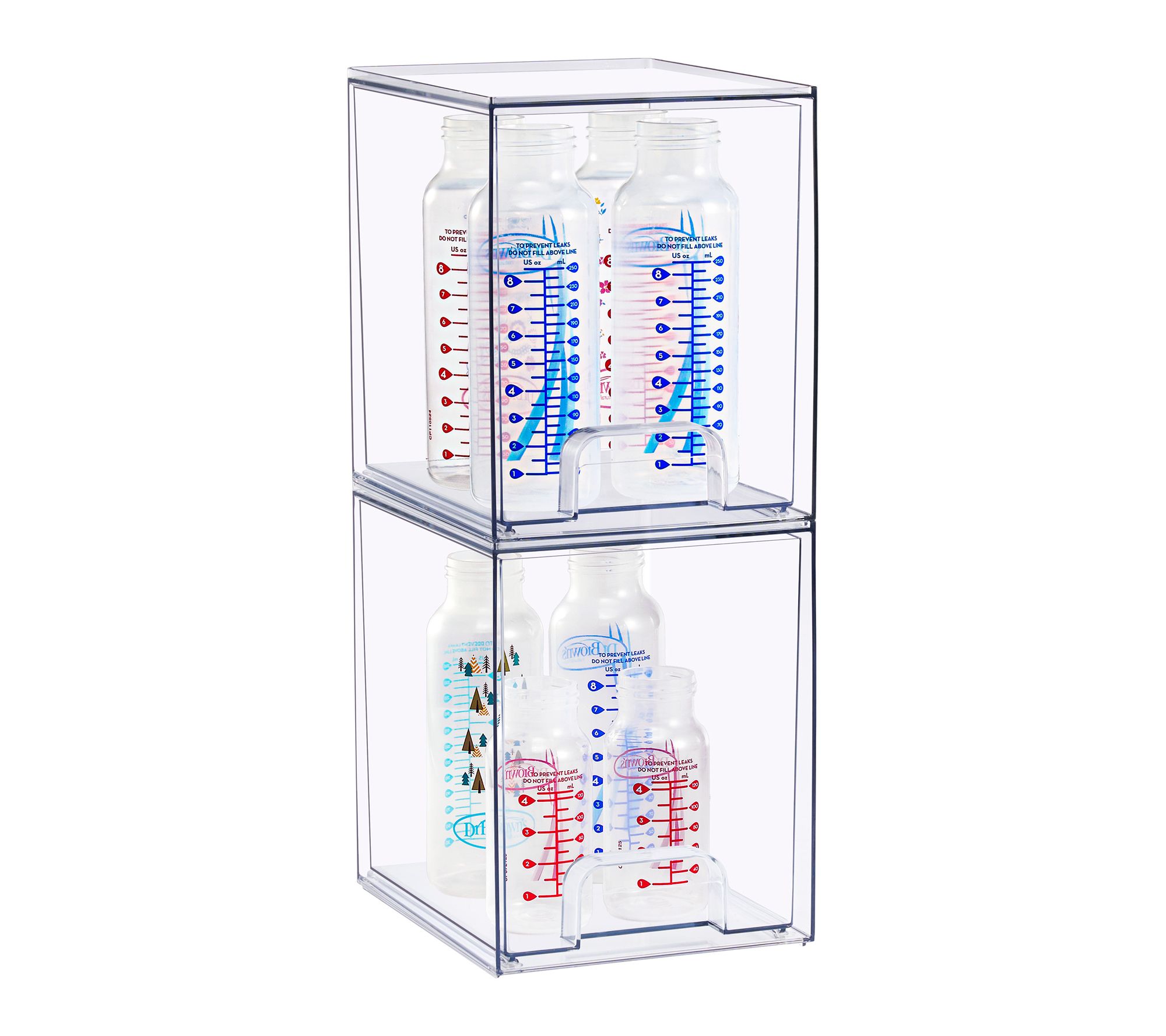Sorbus Stackable Acrylic Storage Drawers Clear Tall - 2 Pack