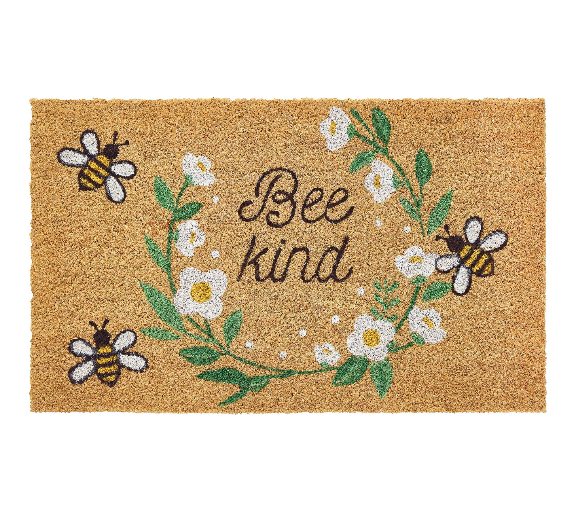 VCNY Home Multicolor Bee Kind Coir Doormat