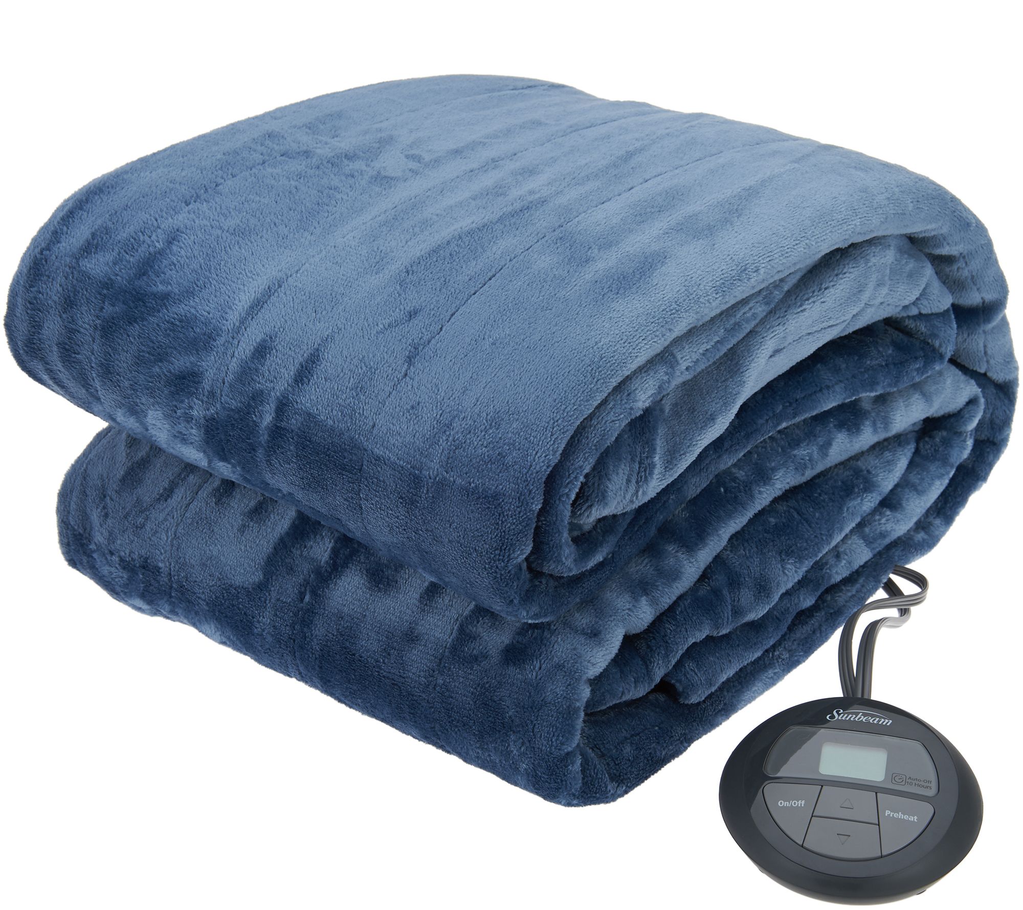 Sunbeam Velvet Plush Full Heated Blanket