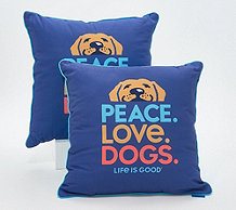  Life is Good (2) 18" x 18" Printed Indoor/Outdoor Pillows - H227049