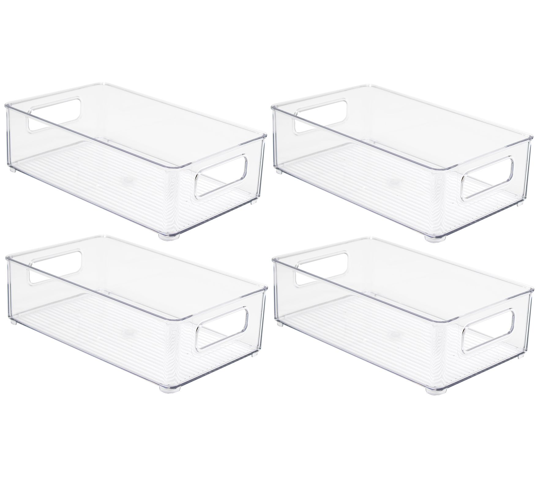 Sorbus Clear Storage Bins with Lid 4 Pack