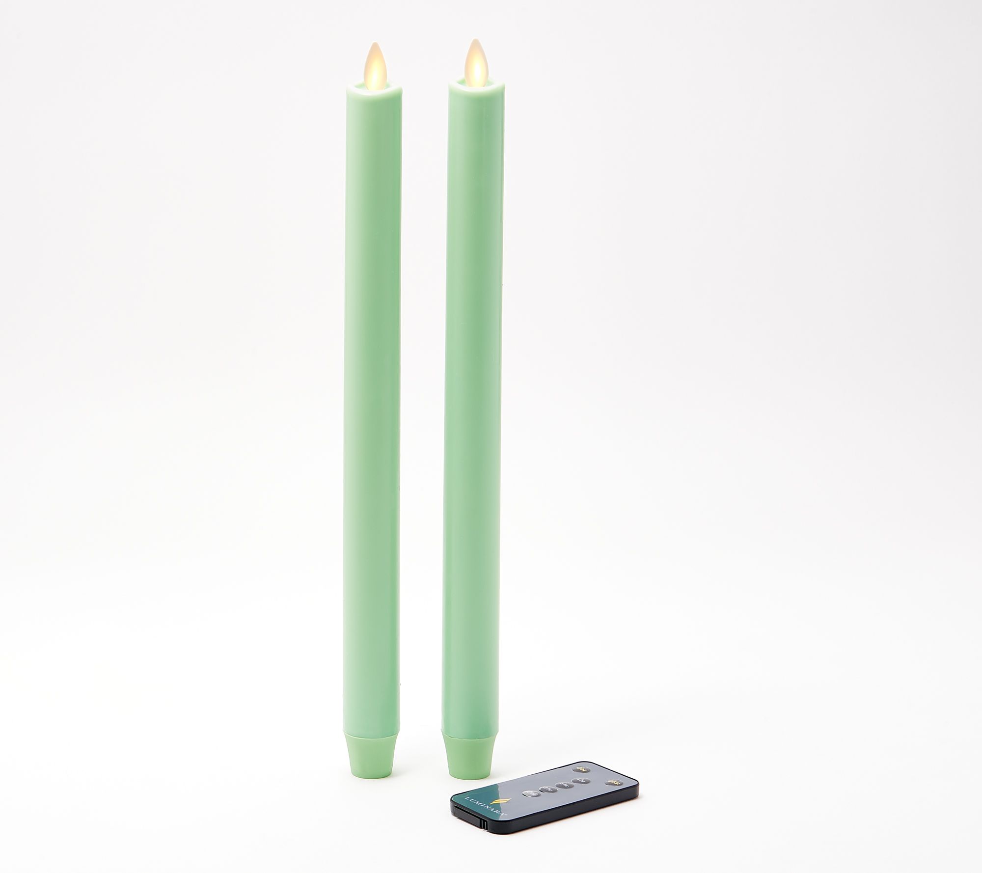 Luminara Set of (2) 12" Taper Flameless Candles