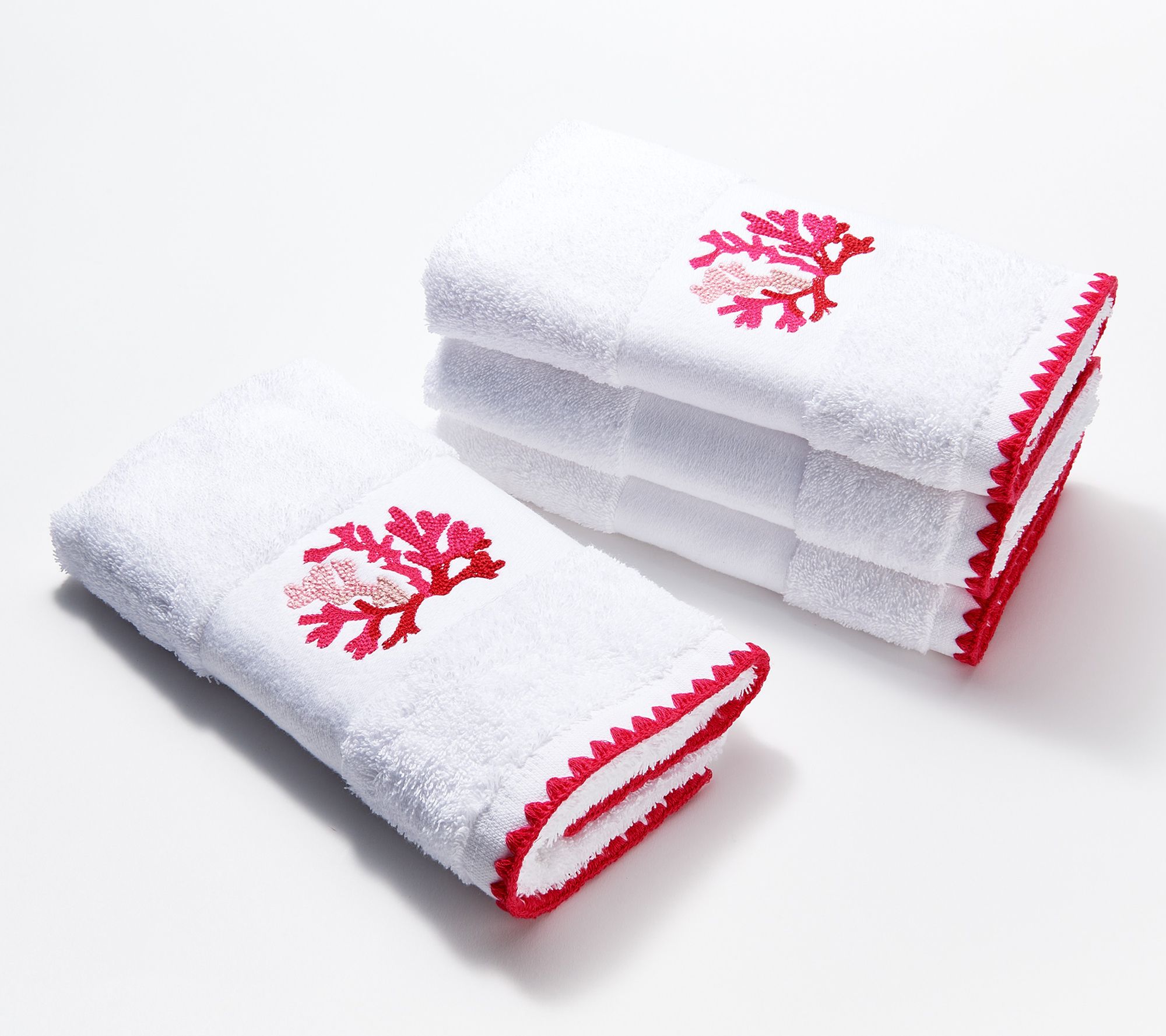 ANCHORS SINK OR SWIM SET OF 2 BATH HAND TOWELS EMBROIDERED BY LAURA 