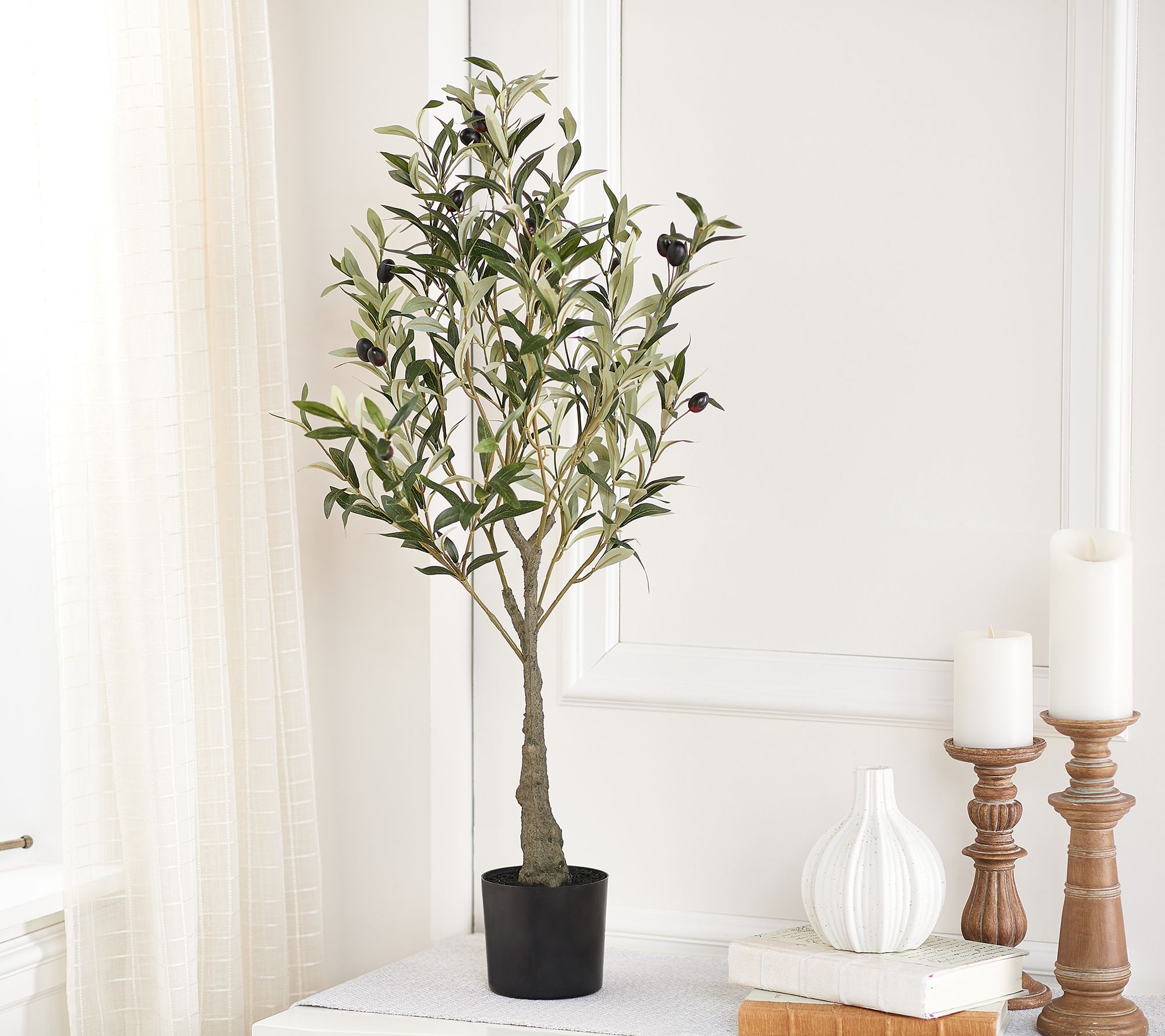 "As Is" 35" Faux Olive Tree by Liz Marie