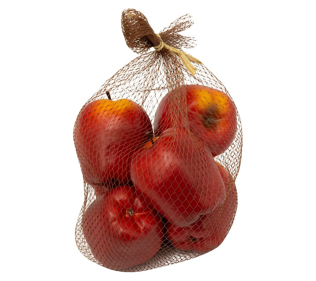 Pack of 6 Apples - Decorative Faux Fruit by Val erie 
