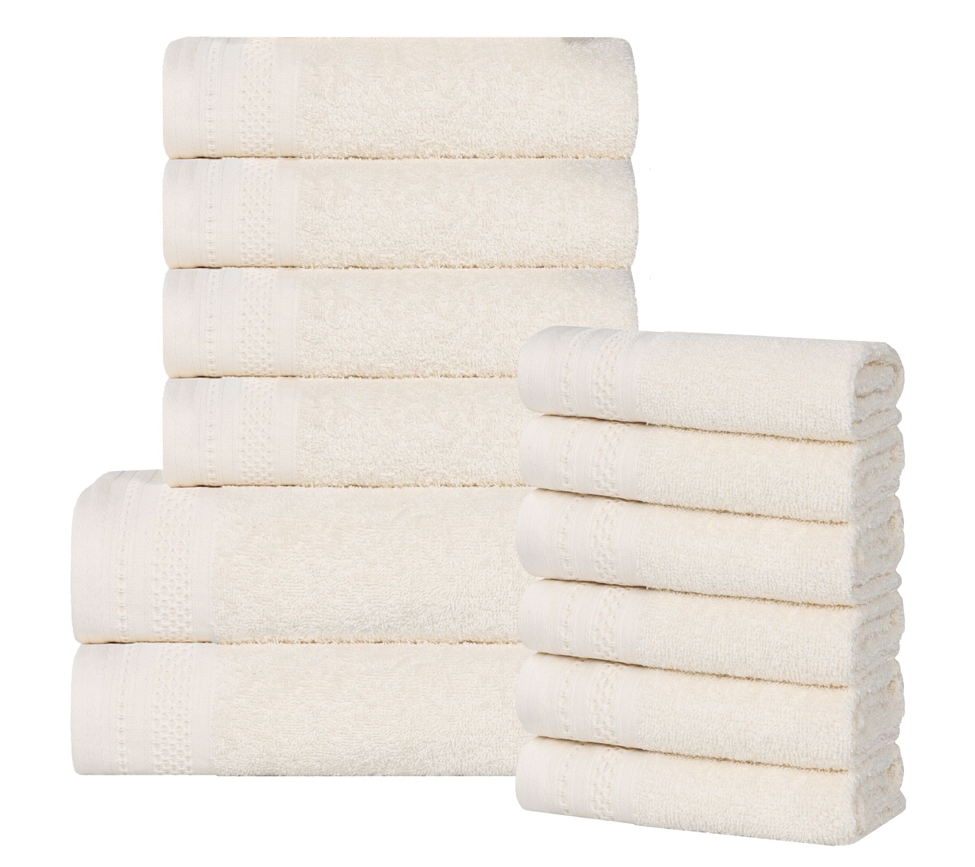 Superior Cotton 12 Piece Ultra Soft Quick Dry Towel Set