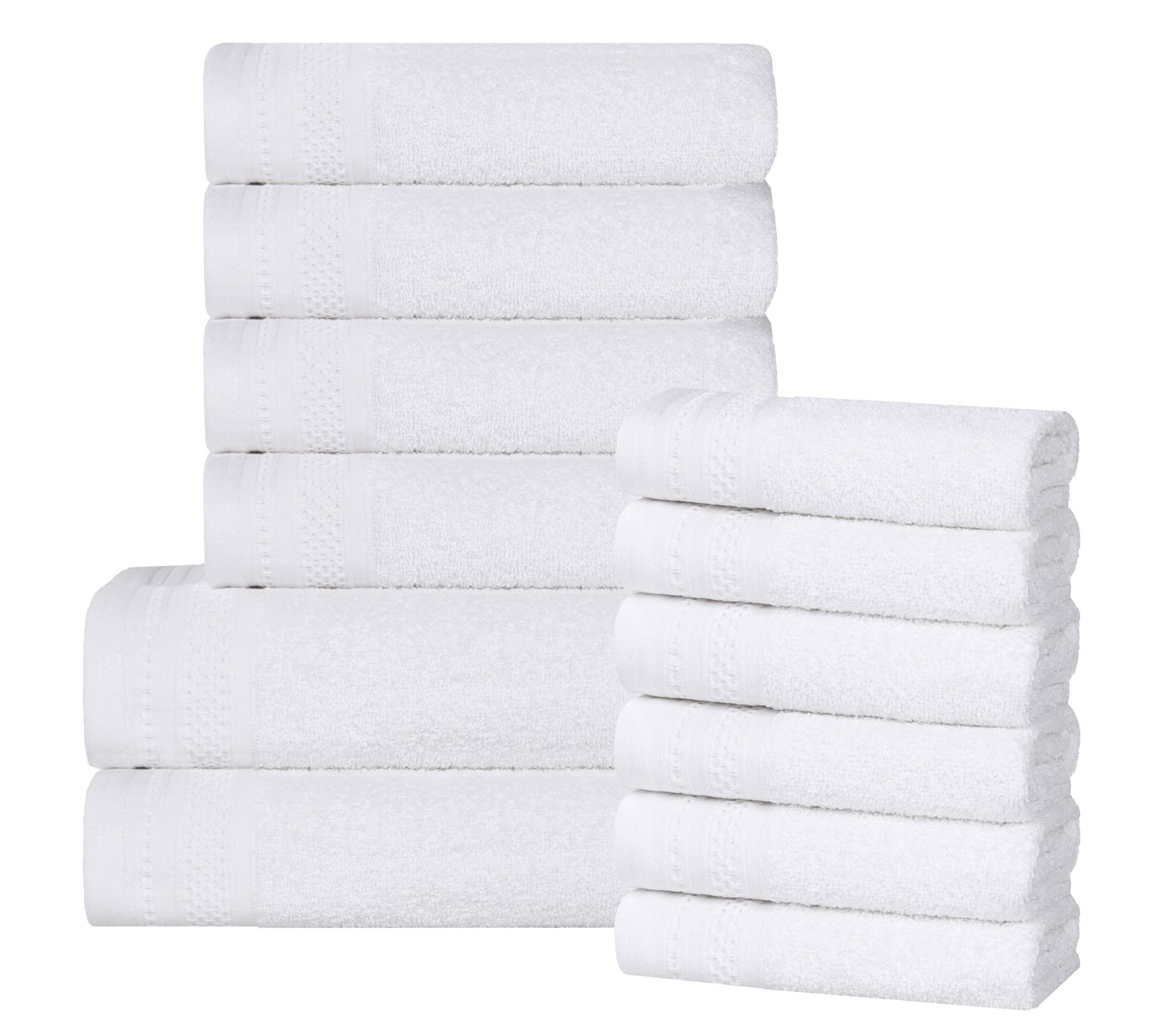 Superior Cotton 12 Piece Ultra Soft Quick Dry Towel Set