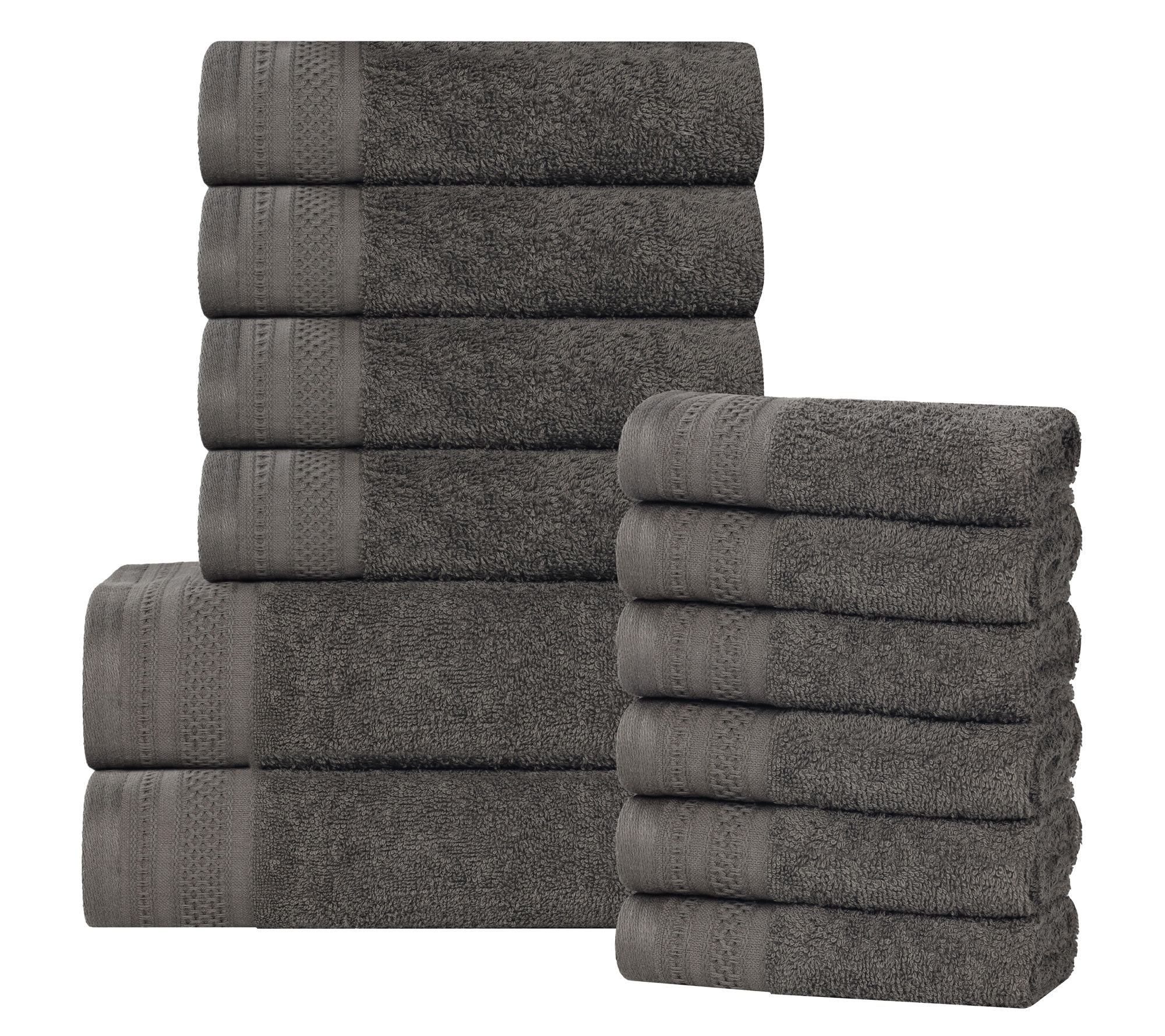 Superior Cotton 12 Piece Ultra Soft Quick Dry Towel Set