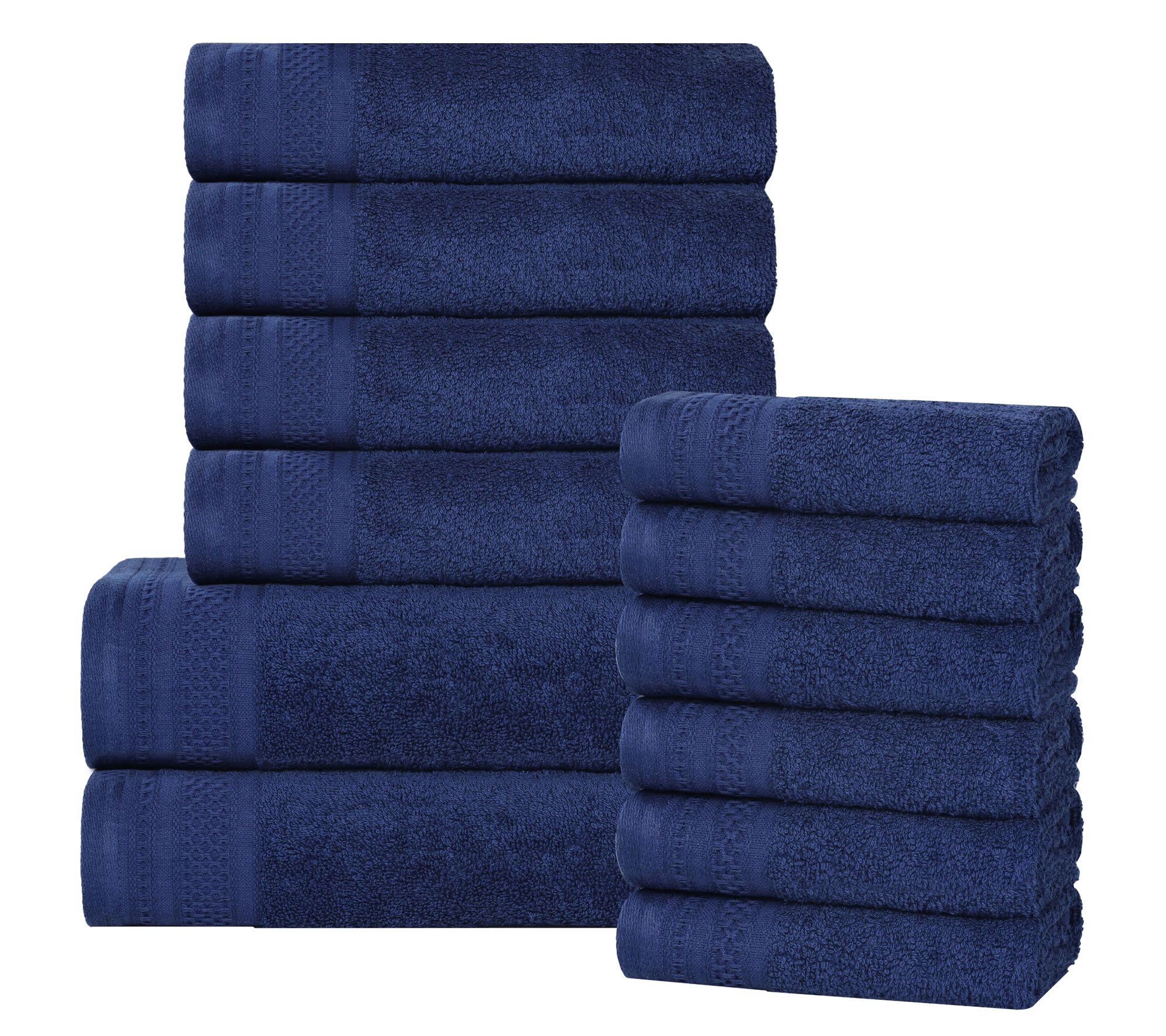 Superior Cotton 12 Piece Ultra Soft Quick Dry Towel Set