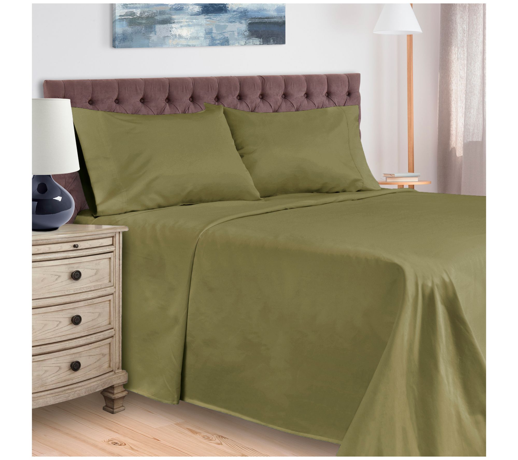 Superior 400TC Egyptian Cotton Deep Pocket Shee t Set, Twin XL