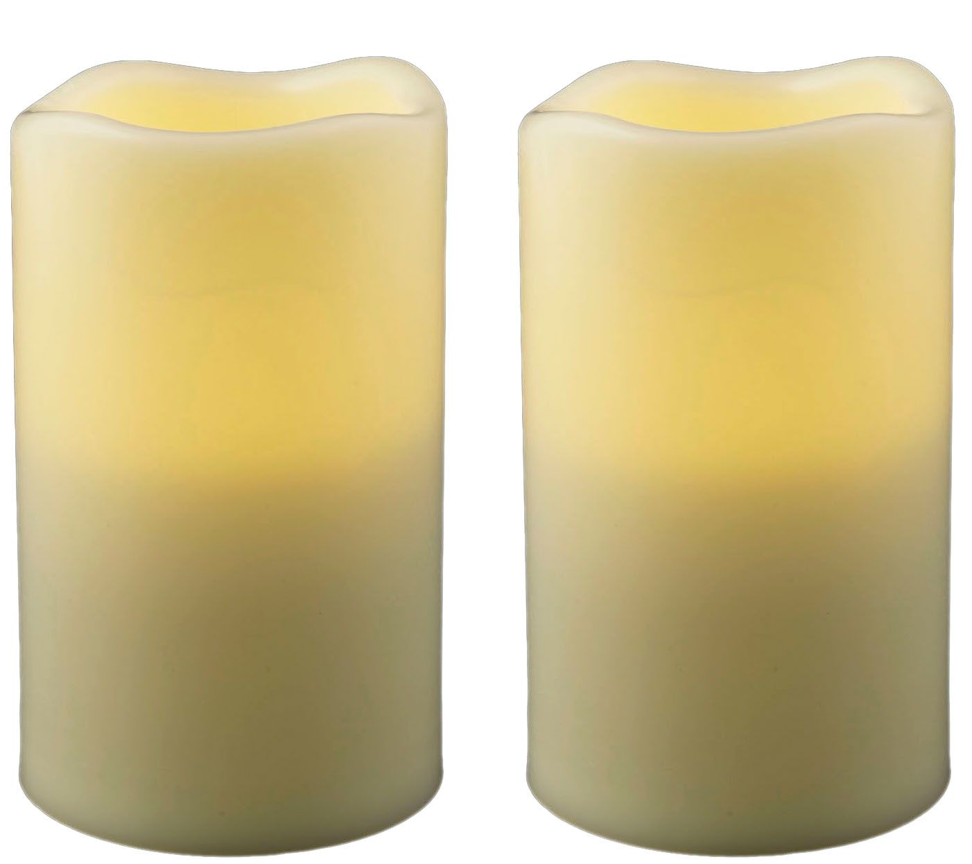 Pacific Accents Set of 2 Melted Resin 3" x 4-3/4" Candles