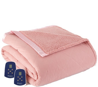Shavel Micro Flannel Reverse to Sherpa Full Electric Blanket - H301949