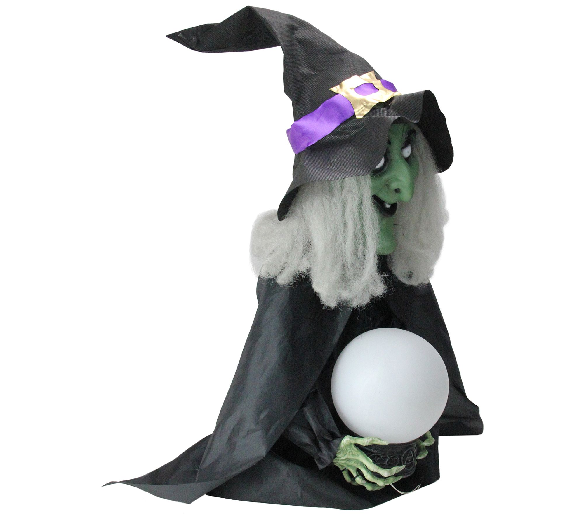 Northlight Lighted Witch with Magic Ball Halloween Decoration