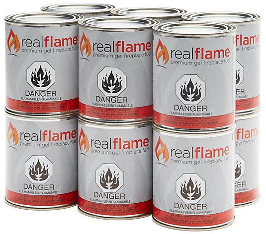 Real Flame Gel Fuel 13-oz Cans, Set of 12