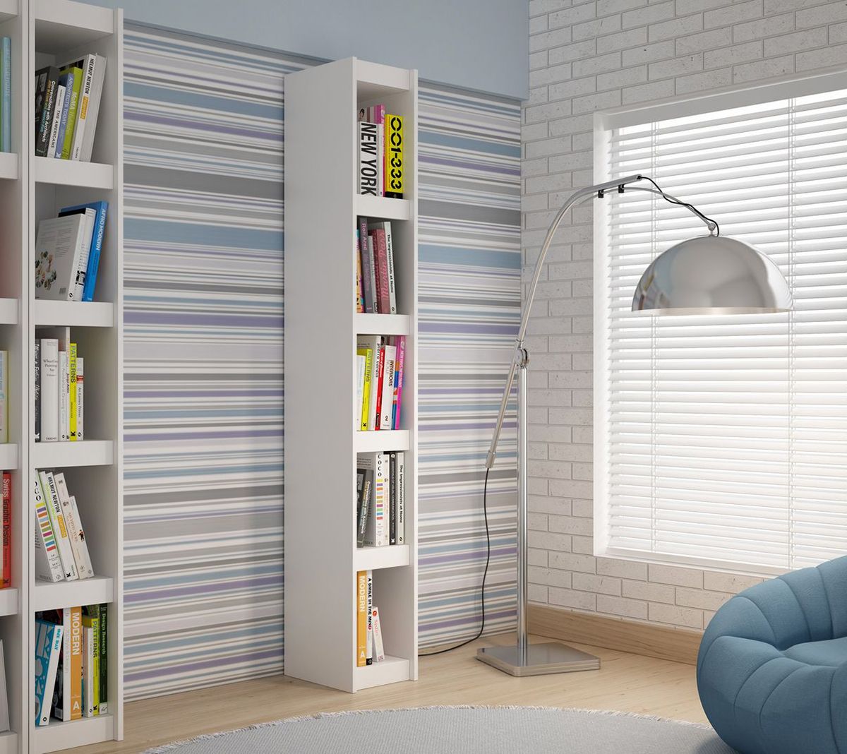 Manhattan Comfort Parana Bookcase 1.0 with 5 Shelves