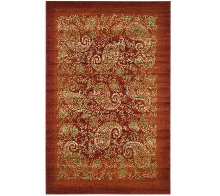 Lyndhurst 4' x 6' Paisley Life Power Loomed Rug