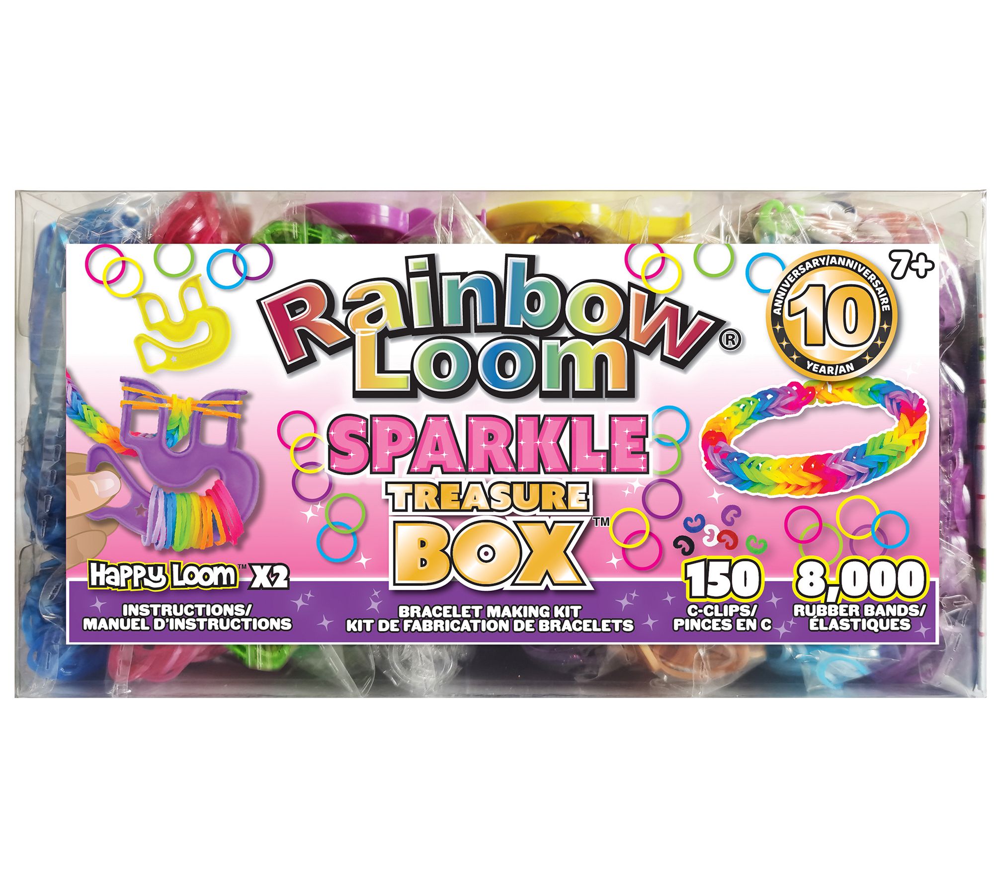 Choon's Design Rainbow Loom Sparkle Rubber BandTreasure Box 