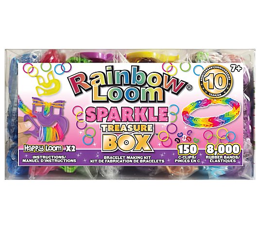 Choon's Design Rainbow Loom Sparkle Rubber BandTreasure Box 